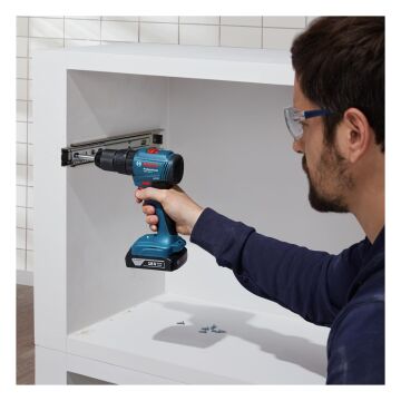 Bosch GSB 185-LI 18 V 2 Ah Tek Akülü Darbeli Matkap Vidalama ve 23 Parça Aksesuar Seti