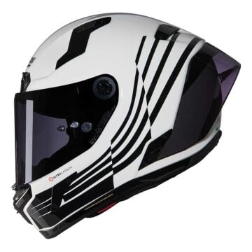 Nolan X-804 RS Ala 344 Karbon Kapalı Motosiklet Kaskı Beyaz L