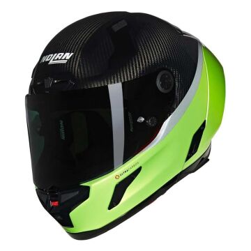 Nolan X-804 RS D.O.C. 347 Karbon Kapalı Motosiklet Kaskı Siyah/Yeşil XL