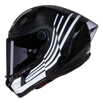 Nolan X-804 RS Ala 345 Karbon Kapalı Motosiklet Kaskı Siyah XL
