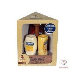 Hellmann's 3'lü Sos Paketi Ahşap Tepsi Hediyeli