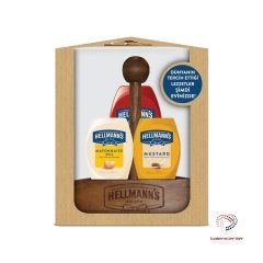 Hellmann's 3'lü Sos Paketi Ahşap Tepsi Hediyeli