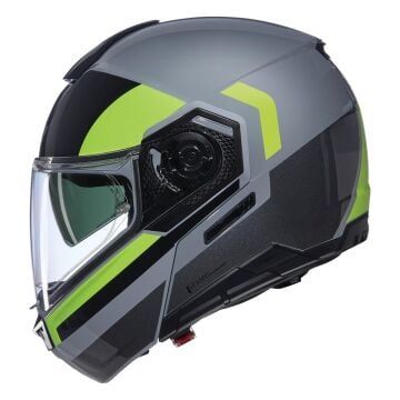 Nolan N90-3 Roboto 346 Çene Açılır Motosiklet Kaskı Gri/Siyah/Yeşil XL
