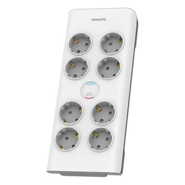 Philips SPN7080WA/62 8’li Akım Korumalı Priz 2 Metre Kablolu 3680W 16A