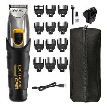 Wahl 9398 Extreme Grip Şarjlı Sakal ve Bıyık Kesme Makinesi 12 Taraklı