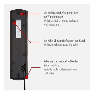 Brennenstuhl Primera-Line 10'lu Akım Korumalı Priz 2 m