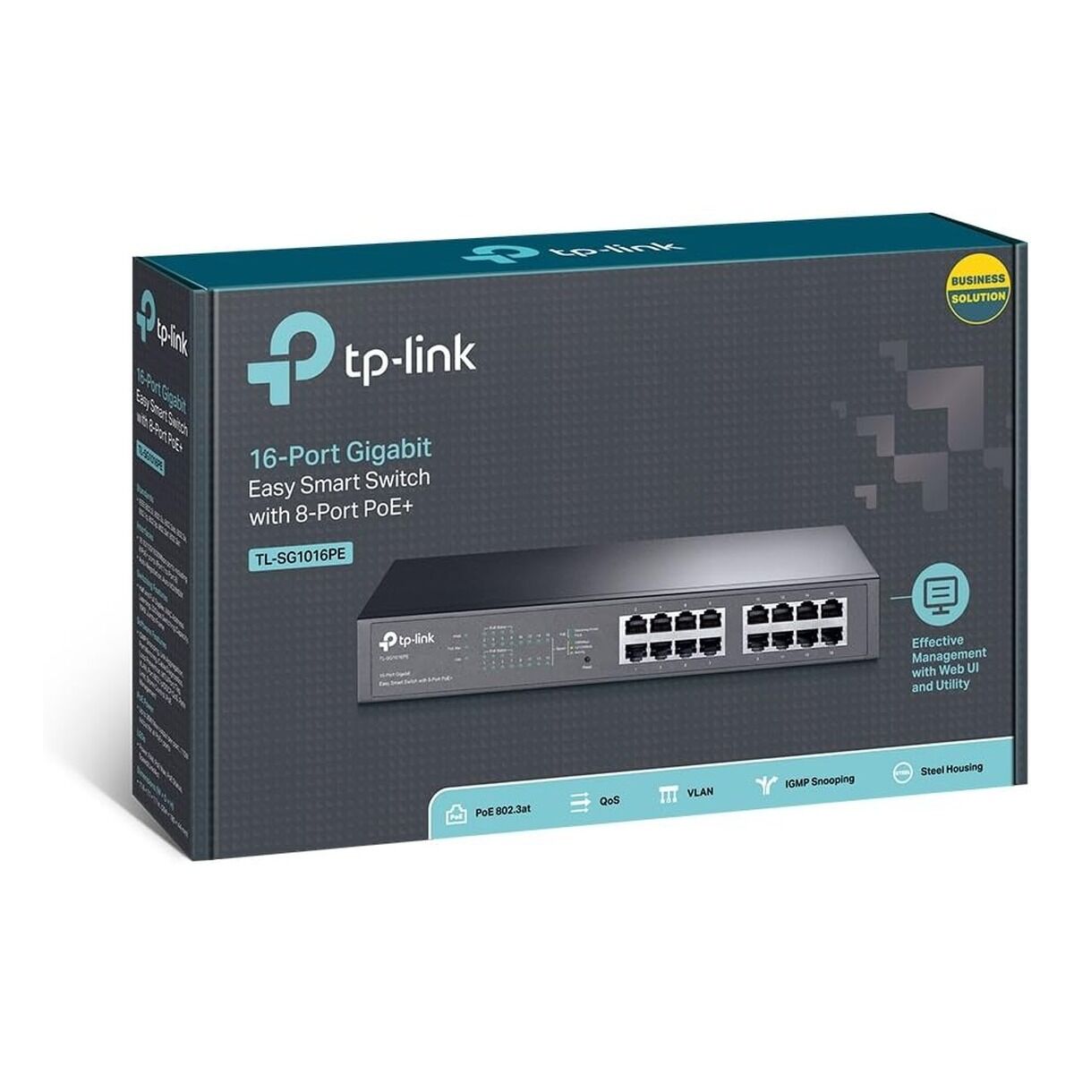 TP-Link TL-SG1016PE 16 Port Gigabit 8 Port PoE+ 110W Easy Smart Switch
