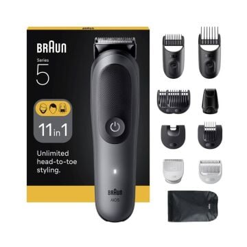 Braun Hepsi Bir Arada Series 5, 11’i 1 arada Tıraş Kiti, Keskin Bıçak, Vücut Tıraşı AIO5560 Tıraş Makineleri