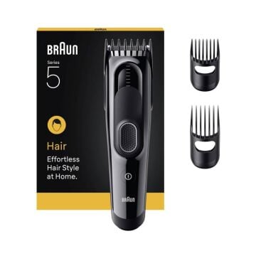 Braun Saç Kesme Makinesi Series 5, +3 Aksesuar, Ömür Boyu Keskin Bıçak, 17 Uzunluk, HC5530 Tıraş Makineleri