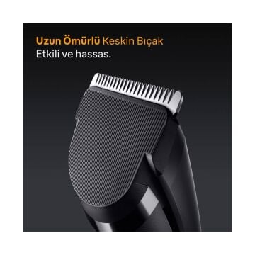 Braun Saç Kesme Makinesi Series 5, +3 Aksesuar, Ömür Boyu Keskin Bıçak, 17 Uzunluk, HC5530 Tıraş Makineleri