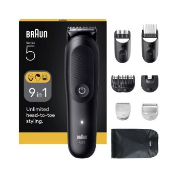 Braun Hepsi Bir Arada Series 5, 9’u 1 arada Tıraş Kiti, Keskin Bıçak, Vücut Tıraşı AIO5540 Tıraş Makineleri
