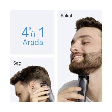 Braun Hepsi Bir Arada Series 3, 4’ü 1 arada Tıraş Kiti, Keskin Bıçak, 14 Uzunluk, AIO3500 Tıraş Makineleri