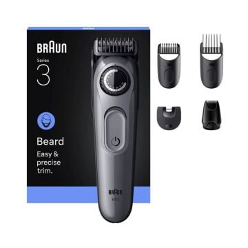 Braun Sakal Düzeltici Series 3, +5 Aksesuar, 40 Uzunluk, Keskin Bıçak, BT3560 Tıraş Makineleri