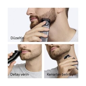 Braun Sakal Düzeltici Series 3, +5 Aksesuar, 40 Uzunluk, Keskin Bıçak, BT3560 Tıraş Makineleri
