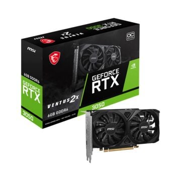 Logitech MSI GeForce RTX 3050 VENTUS 2X E 6G OC 6GB GD6 Ekran Kartı Bilgisayar Bileşenleri