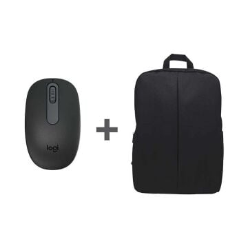 LOGITECH M196 GRAPHIT MOUSE + NERO NOTEBOOK SIRT CANTASI