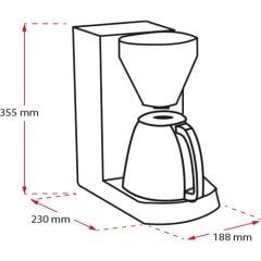 Melitta Enjoy Top Therm (Termoslu) Kahve Makinesi Siyah