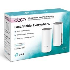 TP-Link Deco E4 AC1200 Tüm Evi Kapsayan Mesh 2'li WiFi