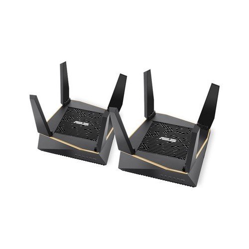 Asus AiMesh RT-AX92U AX6100 Mesh (RT-AX92U 2pk) TriBand-Gaming-Ai Mesh-AiProtection-DLNA-Router Access Point Repeater
