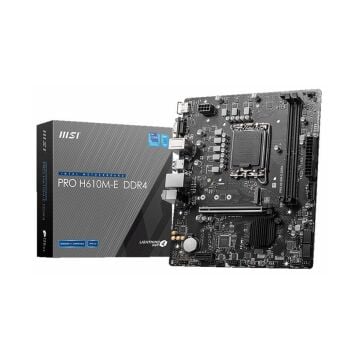MSI PRO H610M-E DDR4 Intel H610 Soket 1700 3200MHz(OC) M.2 Anakart