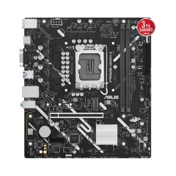 ASUS PRIME H810M-K Intel H810 Soket 1851 DDR5 6400Mhz (OC) M.2 Anakart