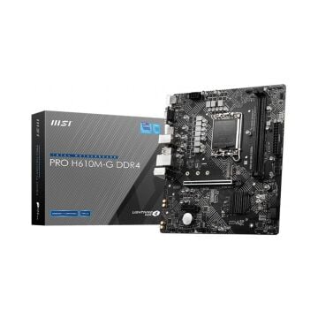 MSI PRO H610M-G Intel H610 Soket 1700 DDR4 3200MHz (OC) M.2 Anakart
