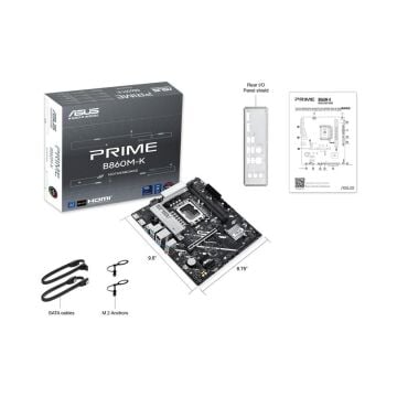 ASUS PRIME B860M-K Intel B860 Soket 1851 DDR5 8800Mhz (OC) M.2 Anakart