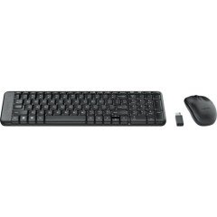 Logitech MK220 Siyah Kablosuz Klavye ve Mouse Seti