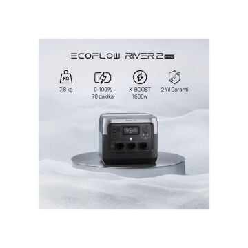 EcoFlow RIVER 2 Pro 768Wh 800W (X-Boost 1600W) Taşınabilir Güç Kaynağı