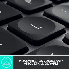 Logitech MX Keys Siyah Türkçe Klavye 920-010087