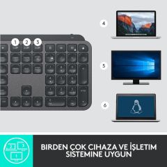 Logitech Mx Keys Türkçe Klavye - Siyah 920-010087