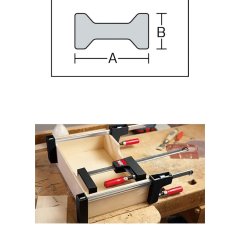 Bessey UK30 UK Serisi Geniş Yüzeyli Üniversal İç/Dış İşkence