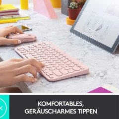 Logitech K380 Multi-Device Bluetooth Klavye-Gül
