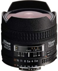 Nikon AF Fisheye Nikkor 16 mm f/2.8D DSLR Lens