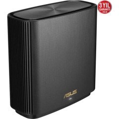 Asus ZenWiFi XT8 WiFi 6 AiMesh AiProtection Pro Kablosuz Mesh Sistemi Siyah Tekli Paket