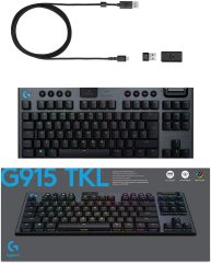 Logitech G915 TKL RGB İngilizce Q Kablosuz Oyuncu Klavyesi