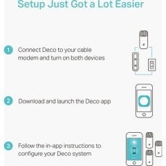 TP-Link Deco M4 AC 1200 Tüm Ev Mesh Wi-Fi Sistemi ( 3 Adet )