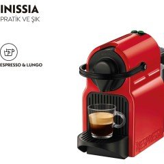 Nespresso Inissia C40 Kahve Makinesi Red | Kapsül Kahve Makinesi
