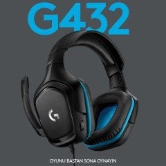 Logitech G432 7.1 Surround 50 mm Sürücülü Kablolu Oyuncu Kulaklığı