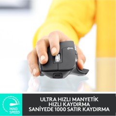 Logitech MX Master 3 Açık Gri Profesyonel Kablosuz Mouse