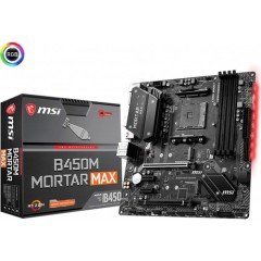 MSI B450M Mortar Max AM4 DDR4 3466 MHz OC HDMI DisplayPort Çift M.2 USB 3.2 mATX Anakart