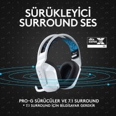 Logitech G G733 K/DA LIGHTSPEED RGB Kablosuz 7.1 Surround Ses Oyuncu Kulaklığı