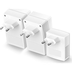 TP-Link TL-WPA4220T KIT, AV600 N300 Mbps Wi-Fi 3'lü Powerline Adaptör Kiti