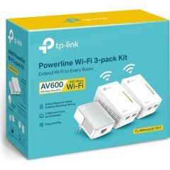 TP-Link TL-WPA4220T KIT, AV600 N300 Mbps Wi-Fi 3'lü Powerline Adaptör Kiti