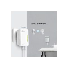 TP-Link TL-WPA4220T KIT, AV600 N300 Mbps Wi-Fi 3'lü Powerline Adaptör Kiti