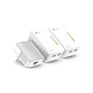 TP-Link TL-WPA4220T KIT, AV600 N300 Mbps Wi-Fi 3'lü Powerline Adaptör Kiti