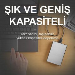 Seagate One Touch STKC5000401 5 TB USB 3.0 Harici Sabit Disk Gümüş