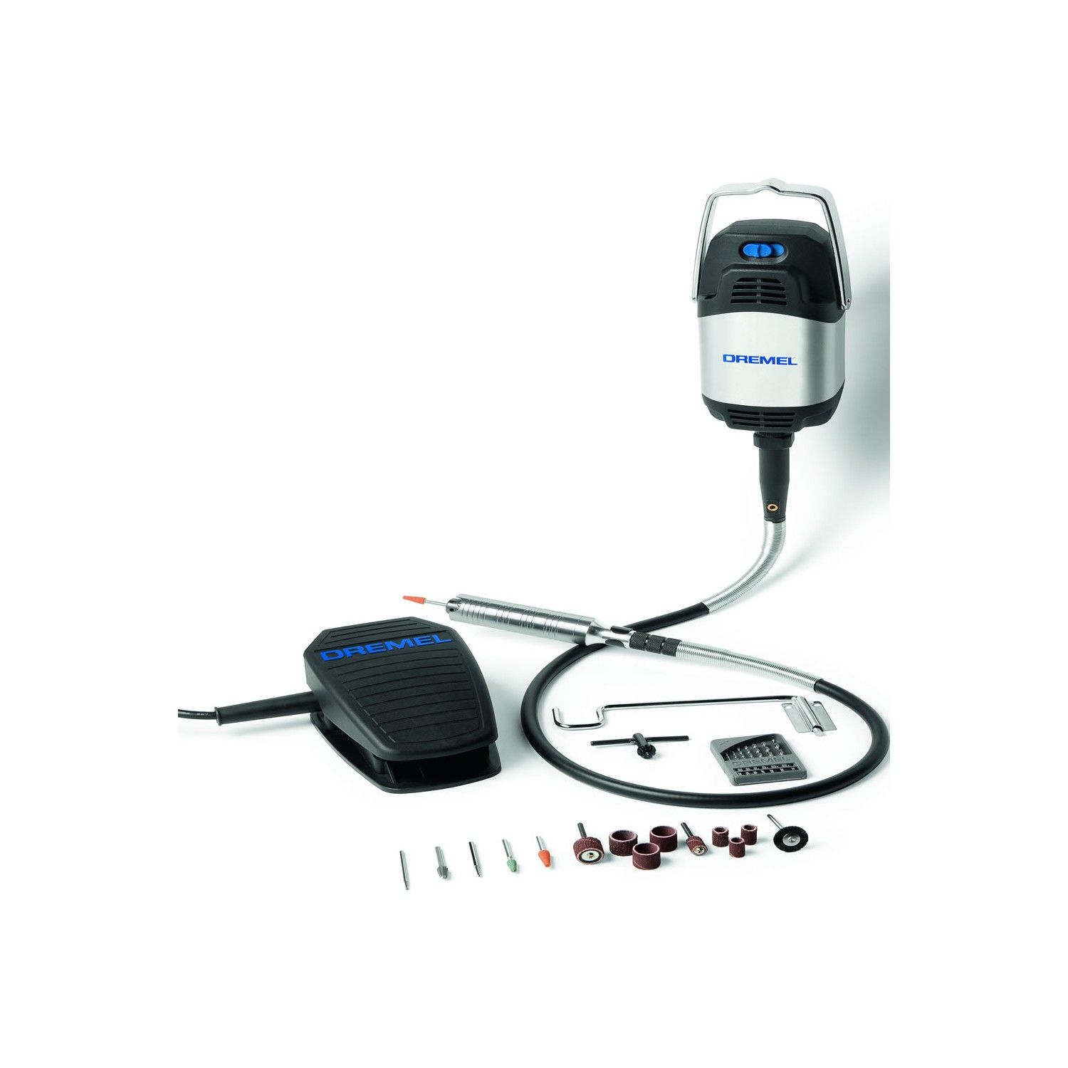 Dremel 9100 Fortiflex Tezgahüstü Alet Sistemi, 21 Parçalı