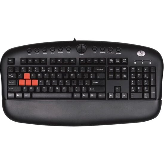 A4 Tech KB-28G Q Türkçe USB Oyun Klavyesi (Kauçuk Tuşlar,Bileklikli)