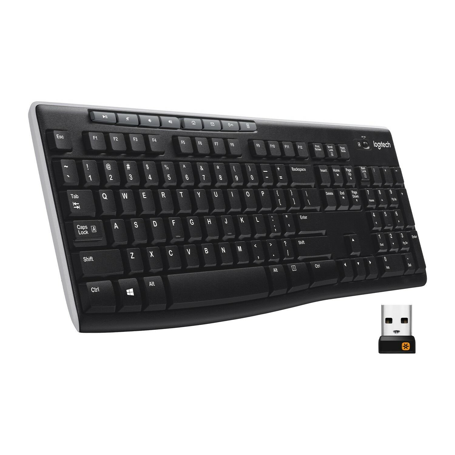 Logitech K270 Tam Boyutlu Kablosuz Türkçe Klavye - Siyah